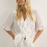 AUGUSTE - Aster Blouse - White