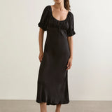AUGUSTE - Enid Midi Dress - Black