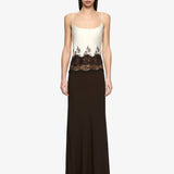 BEC + BRIDGE - Orsina Scoop Maxi Dress - Bitter Chocolate/Buttercream