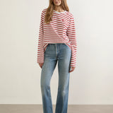 AUGUSTE - North Long Sleeve Top - Red/White
