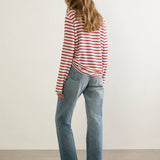 AUGUSTE - North Long Sleeve Top - Red/White