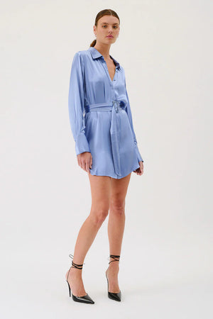 Suboo - Millena Mini Shirt Dress - Blue