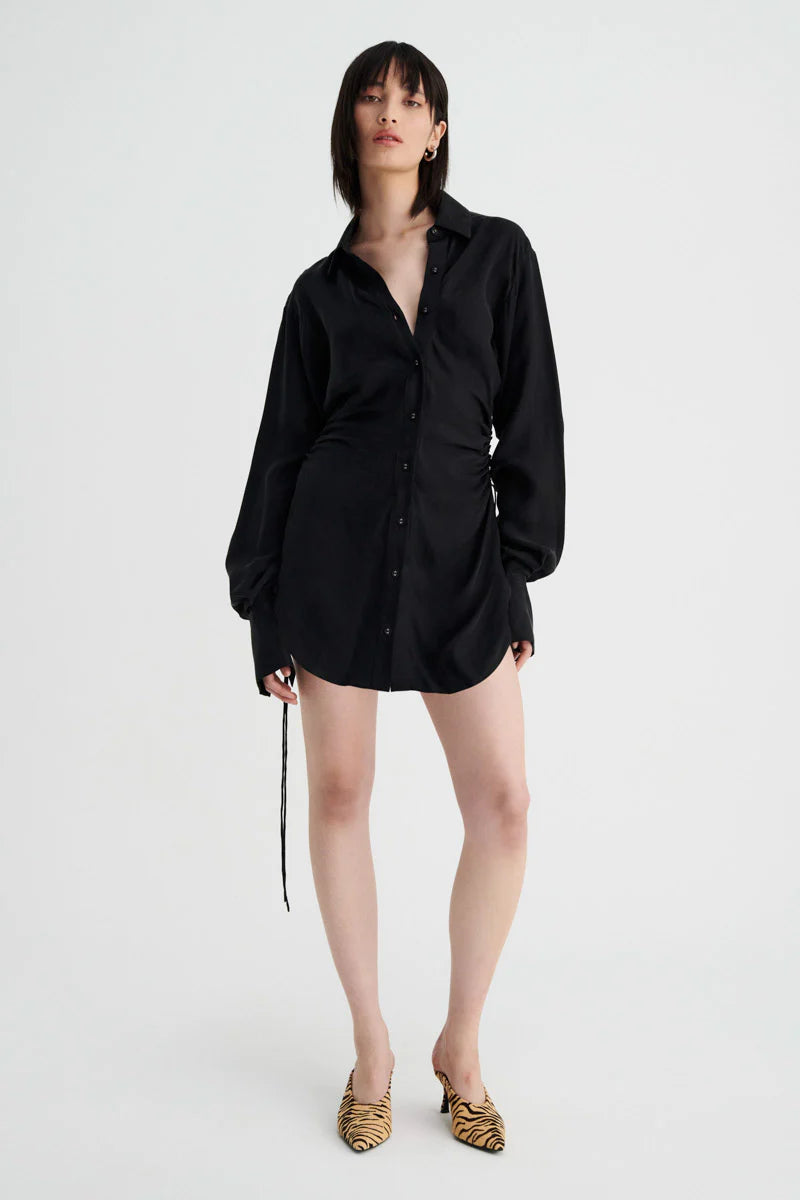 Suboo - Halley Mini Shirt Dress - Black
