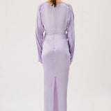 SUBOO - Millenia Long Sleeve Twist Maxi Dress - Lilac