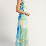 Aquarelle Dress - Blue