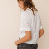 INDI & COLD - Combined Embroidery Shirt - Blanco
