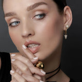 SILK & STEEL - Voltage Hoop Earrings | Gold