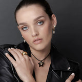 SILK & STEEL - Voltage Hoop Earrings | Gold