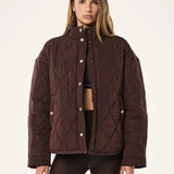 P.E NATION - Surge Quilt Jacket - Espresso