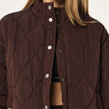 P.E NATION - Surge Quilt Jacket - Espresso