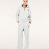 P.E NATION - Swerve Zip Neck - Grey Marle