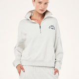 P.E NATION - Swerve Zip Neck - Grey Marle