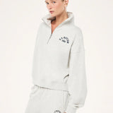 P.E NATION - Swerve Zip Neck - Grey Marle