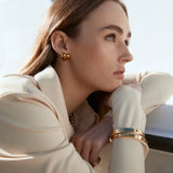 SILK & STEEL - Luccia Bangle | Silver