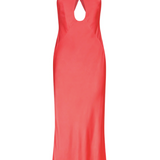 SHONA JOY- Lydie Cross Front Cut Out Midi - Poppy Red