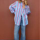 HUT CLOTHING - Boyfriend Linen Shirt - Summer Starts Here