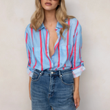 HUT CLOTHING - Boyfriend Linen Shirt - Summer Starts Here