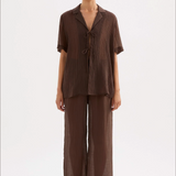 NUDE LUCY - Maxx Shirt - Chocolate