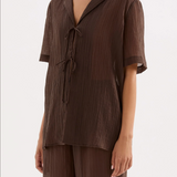 NUDE LUCY - Maxx Shirt - Chocolate