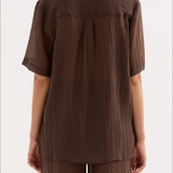 NUDE LUCY - Maxx Shirt - Chocolate