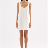 NUDE LUCY - Zephyr Linen Mini Dress - White