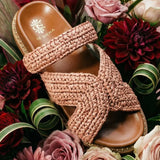 DE SIENA - Zoey Woven Fussbett - Raffia
