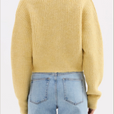 NUDE LUCY - Nixon Cropped Cardigan - Butter