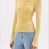 NUDE LUCY - Mari Mesh Top - Butter