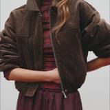 NUDE LUCY - Sabina Bomber Jacket - Espresso