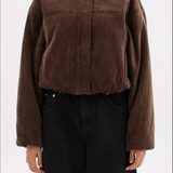 NUDE LUCY - Sabina Bomber Jacket - Espresso