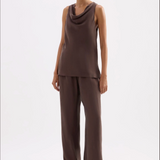 NUDE LUCY - Dara Cupro Pant - Chocolate