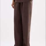 NUDE LUCY - Dara Cupro Pant - Chocolate