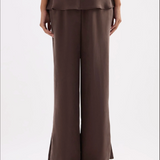 NUDE LUCY - Dara Cupro Pant - Chocolate