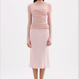 NUDE LUCY - Aster L.S Mesh Top - Blush