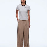ENA PELLY - Penny Baby Tee - Sand / Black Stripe