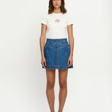 KIVARI - Shea Denim Skirt - Indigo