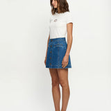 KIVARI - Shea Denim Skirt - Indigo