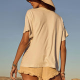 SPELL - Mermaid Cove Applique Tee - White Sands