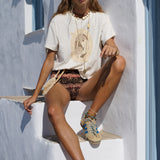 SPELL - Mermaid Cove Applique Tee - White Sands