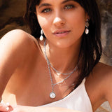 MURKANI - Halcyon - Shield Drop Necklace | Silver