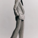 SHONA JOY - Elliot Double Waist Pant - Concrete