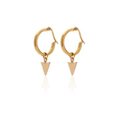 SILK & STEEL - Kate Hoop Earrings | Gold