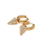 SILK & STEEL - Voltage Hoop Earrings | Gold