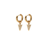 SILK & STEEL - Voltage Hoop Earrings | Gold