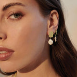 MURKANI - Aphrodite Goddess - Small Pearl Earrings | Gold