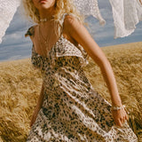 SPELL - Snow Leopard Strappy Gown - Animal