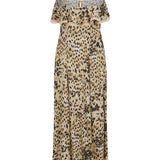 SPELL - Snow Leopard Strappy Gown - Animal