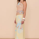 SOVERE / - Impression One Shoulder Midi Dress - Soft Yellow