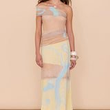 SOVERE / - Impression One Shoulder Midi Dress - Soft Yellow