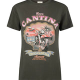 SPELL - Coco Cantina Biker Tee - Charcoal
